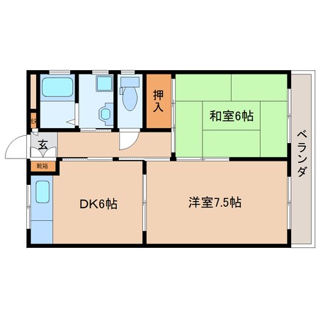 安倍川駅 徒歩8分 3階の物件間取画像